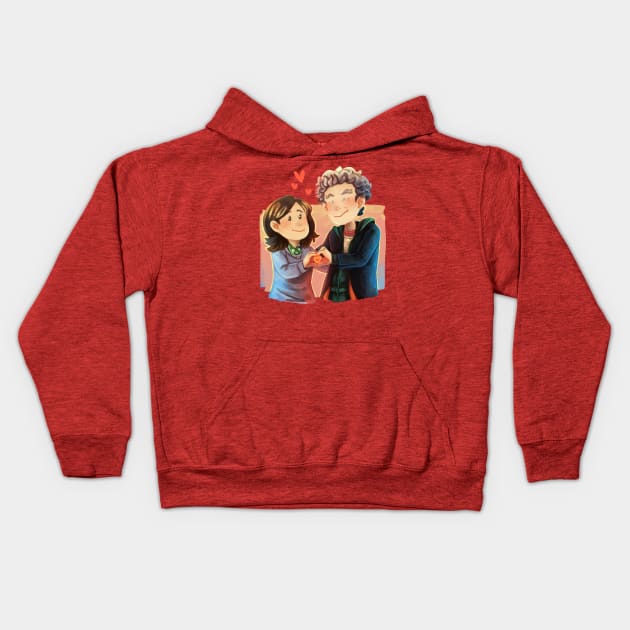 Whouffaldi hearts Kids Hoodie by staypee